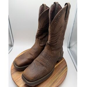 Durango Men's Size 10M Rebel Pro 12 Flag Embroidery Western Boots Brown  0328